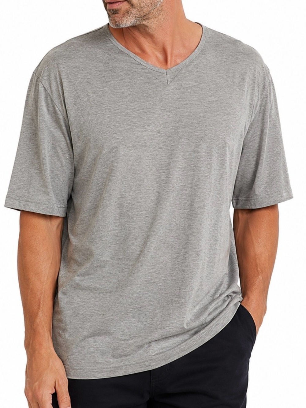 AGAVE West Coast Luxury Men's Grey Knit Tee XXL